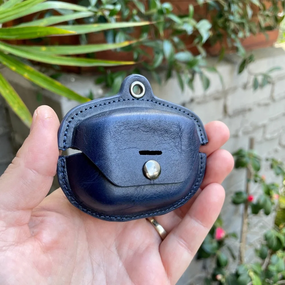 Leather Case for Sony WF-1000XM4 Earbuds - Shockproof Durable Stylish Wristlet